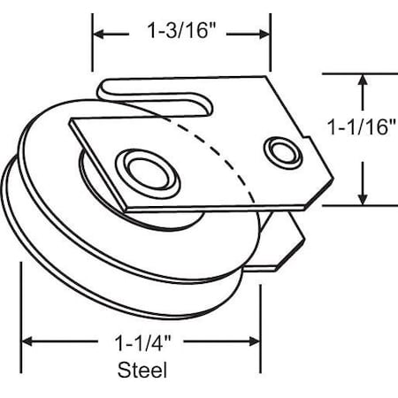 Strybuc Patio Door Roller Assembly 9-209